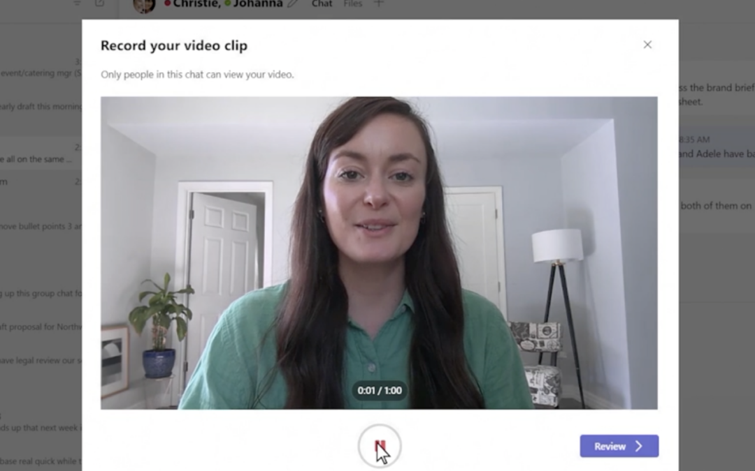 Microsoft Teams Adds the Ability to Send Short Video Clip Messages